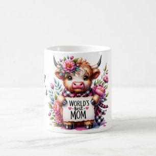 Schattigee gepersonaliseerde Moederdag-offerte/Koe Koffiemok