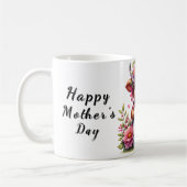 Schattigee gepersonaliseerde Moederdag-offerte/Koe Koffiemok (Links)