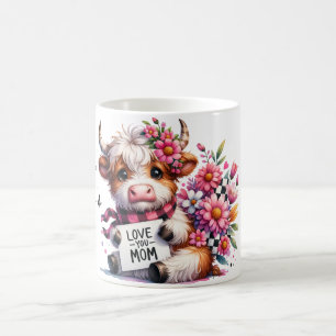 Schattigee gepersonaliseerde Moederdag-offerte/Koe Koffiemok