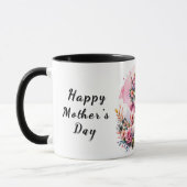Schattigee gepersonaliseerde Moederdag-quote/panda Mok (Links)