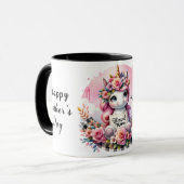 Schattigee gepersonaliseerde Moederdag-quote/panda Mok (Voorkant links)
