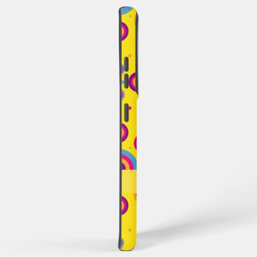 Schattigee gepersonaliseerde naam geel Abstract Samsung Galaxy Hoesje (Rechterkant)