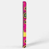 Schattigee gepersonaliseerde naam Magenta Abstract Samsung Galaxy Hoesje (Rechterkant)