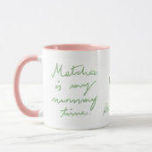 Schattigee gepersonaliseerde naam mama matcha thee mok (Links)
