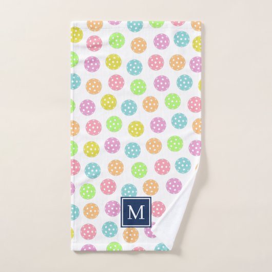 Schattigee gepersonaliseerde naam pickleball balls handdoek (Handdoek)