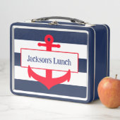 Schattigee gepersonaliseerde nautische ankerschool (In situ)