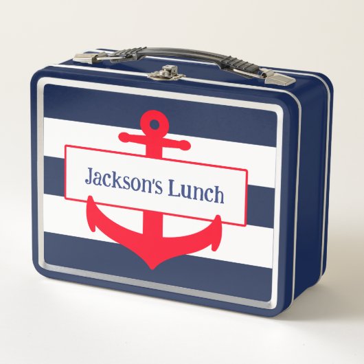 Schattigee gepersonaliseerde nautische ankerschool (Voorkant)