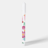 Schattigee gepersonaliseerde pauw bloemen Case-Mate iPhone case (Achterkant / Rechts)