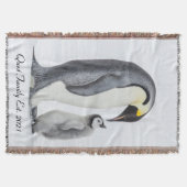 Schattigee Gepersonaliseerde Petting Penguin en Ch Deken (Voorkant)