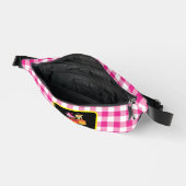 Schattigee gepersonaliseerde pompoen charmes roze  heuptasje (Open)