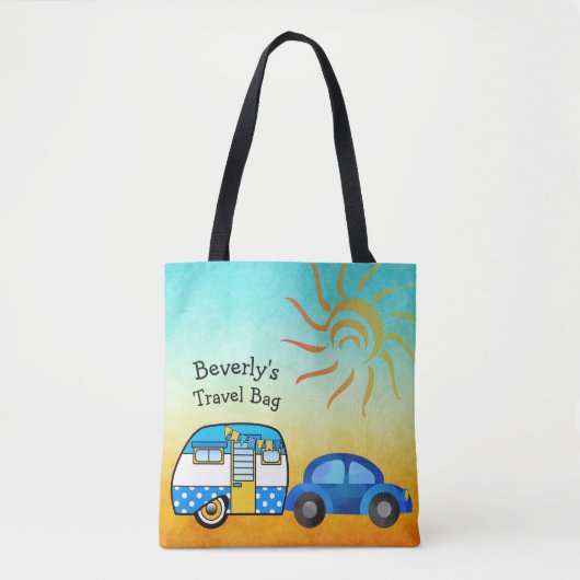 Schattigee gepersonaliseerde road trip Tas (Voorkant)