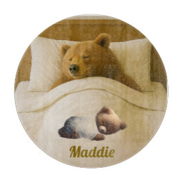 Schattigee gepersonaliseerde ronde Beren snijplank