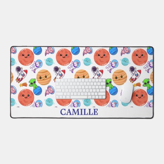 Schattigee gepersonaliseerde ruimtepatroon bureaum bureaumat (Keyboard & Muis)