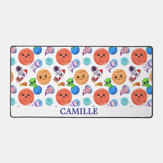 Schattigee gepersonaliseerde ruimtepatroon bureaum bureaumat (Voorkant)