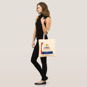 Schattigee Gepersonaliseerde School met School Bel Tote Bag (Voorkant (model))