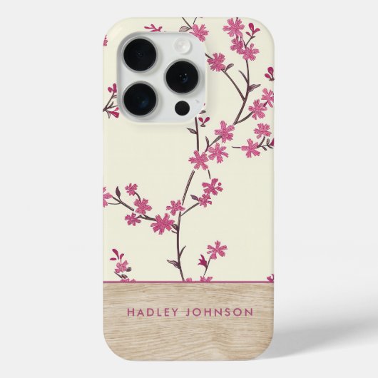 Schattigee gepersonaliseerde Shabby Chic Bloemstuk Case-Mate iPhone Case (Achterkant)