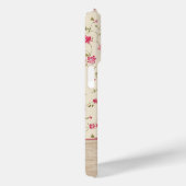 Schattigee gepersonaliseerde Shabby Chic Bloemstuk Case-Mate iPhone Case (Achterkant / Rechts)