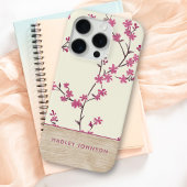 Schattigee gepersonaliseerde Shabby Chic Bloemstuk Case-Mate iPhone Case