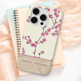 Schattigee gepersonaliseerde Shabby Chic Bloemstuk iPhone 15 Pro Case