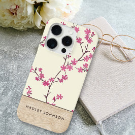 Schattigee gepersonaliseerde Shabby Chic Bloemstuk iPhone 15 Pro Case