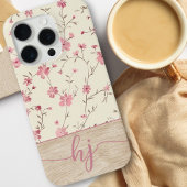 Schattigee gepersonaliseerde Shabby Chic Bloemstuk Case-Mate iPhone Case
