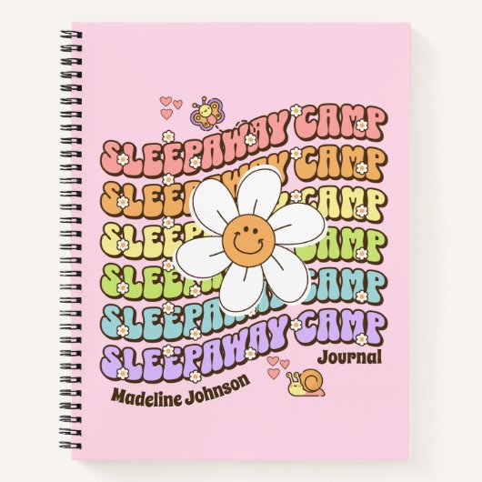 Schattigee gepersonaliseerde slaapkamp tiener notitieboek (Voorkant)