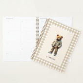 Schattigee gepersonaliseerde teddy planner (Display)