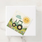 Schattigee, gepersonaliseerde tractor/boerderij bedankjes labels (In situ)