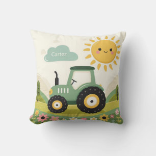 Schattigee, gepersonaliseerde tractor/boerderij kussen