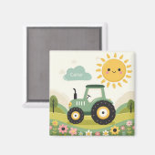 Schattigee, gepersonaliseerde tractor/boerderij magneet (Voorkant / Achterkant)
