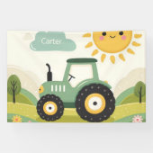 Schattigee, gepersonaliseerde tractor/boerderij spandoek (Horizontaal)