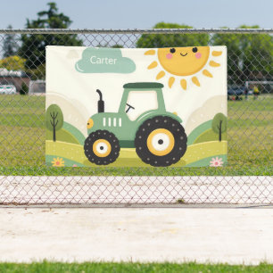 Schattigee, gepersonaliseerde tractor/boerderij spandoek