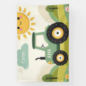Schattigee, gepersonaliseerde tractor/boerderij spandoek (Verticaal)