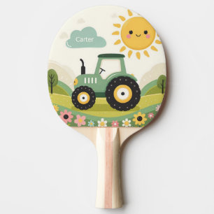 Schattigee, gepersonaliseerde tractor/boerderij tafeltennisbatje