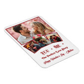 Schattigee gepersonaliseerde Valentijnsdag foto Magneet (Rechterzijde)