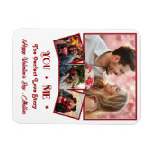 Schattigee gepersonaliseerde Valentijnsdag foto Magneet (Horizontaal)