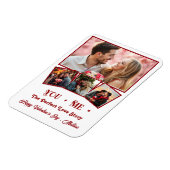 Schattigee gepersonaliseerde Valentijnsdag foto Magneet (Linkerzijde)