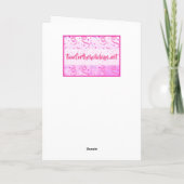 Schattigee gepersonaliseerde vanille cupcake verja kaart (Achterkant)