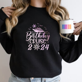 Schattigee gepersonaliseerde verjaardag cruiseschi t-shirt