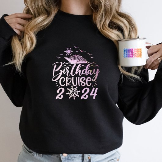 Schattigee gepersonaliseerde verjaardag cruiseschi t-shirt