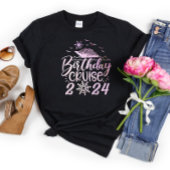 Schattigee gepersonaliseerde verjaardag cruiseschi t-shirt