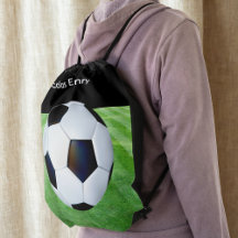 Schattigee Gepersonaliseerde Voetbal Trekkoord Bag