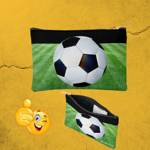 Schattigee gepersonaliseerde voetbaltas voor kinde etui