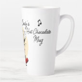 Schattigee gepersonaliseerde warme chocolademelk latte mok (Rechts)