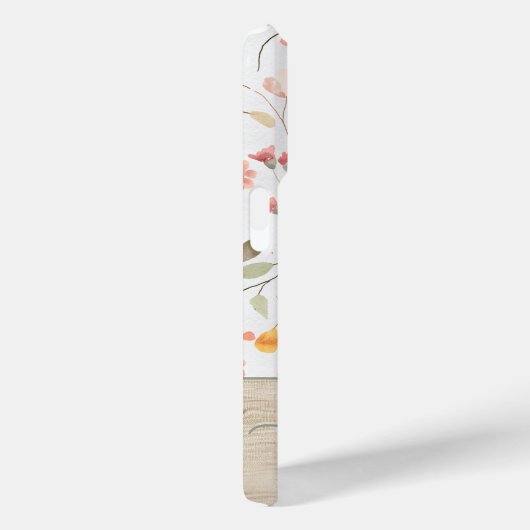 Schattigee Gepersonaliseerde Waterverf Bloemhouten Case-Mate iPhone Case (Achterkant / Rechts)