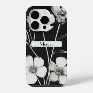 Schattigee gepersonaliseerde witte bloemen Wildflo iPhone 14 Plus Hoesje