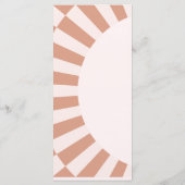 Schattigee Geruite Boog Pompoen Waterverf Roze Menu (Achterkant)