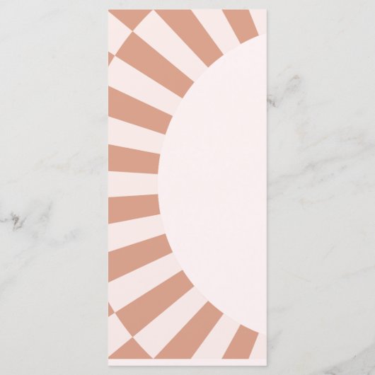 Schattigee Geruite Boog Pompoen Waterverf Roze Menu (Achterkant)