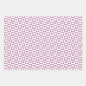 Schattigee geruite harten Valentijnsdag Inpakpapier Vel (Voorkant 2)