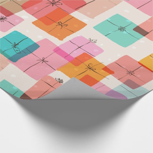 Schattigee geschenkdozen cadeaupapier (Hoek)